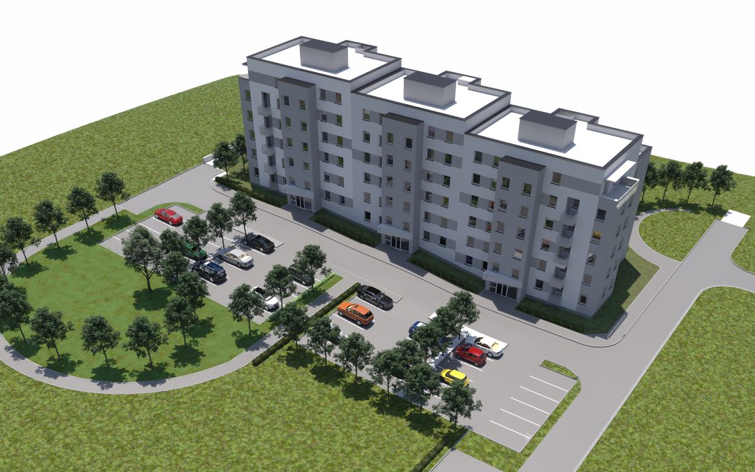 Construction of a multi-family building with technical infrastructure and land development on R. Traugutt str. in Wałbrzych
