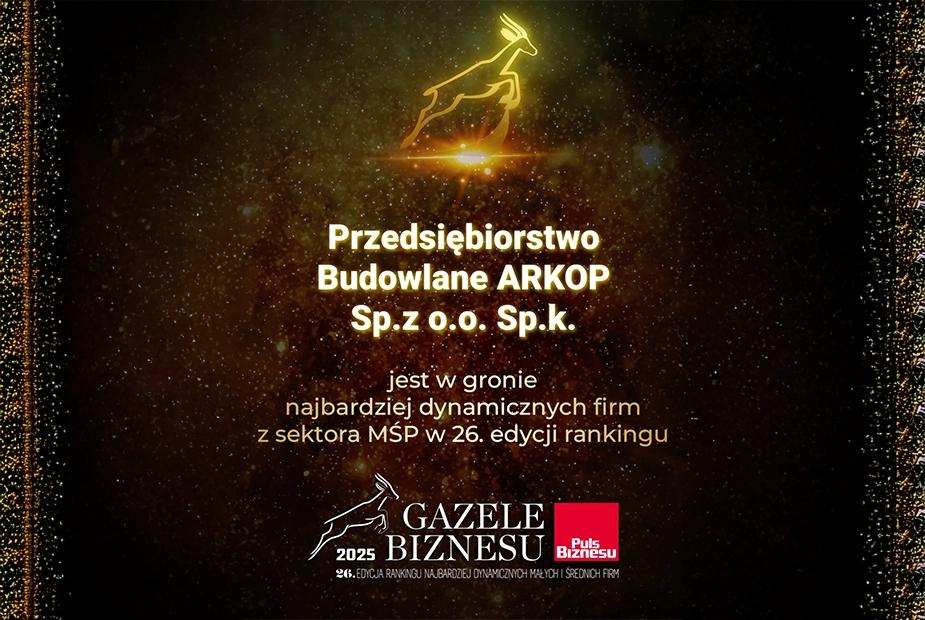 ARKOP Among the Gazele Biznesu 2025 Companies